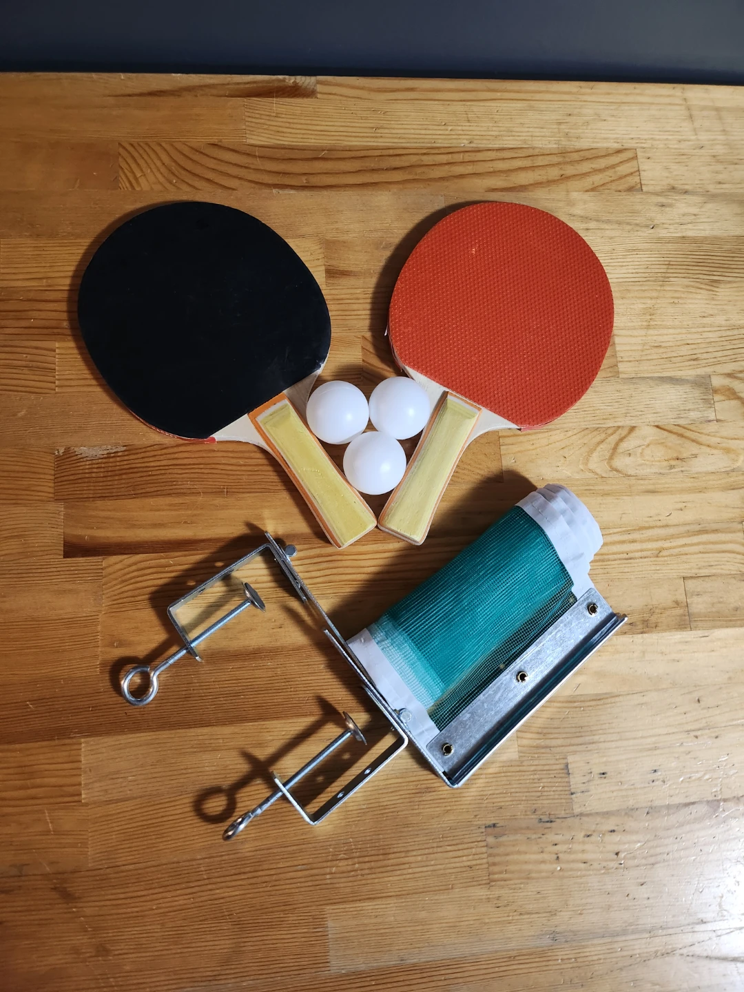 Table Tennis Set with Paddles, Balls, and Net