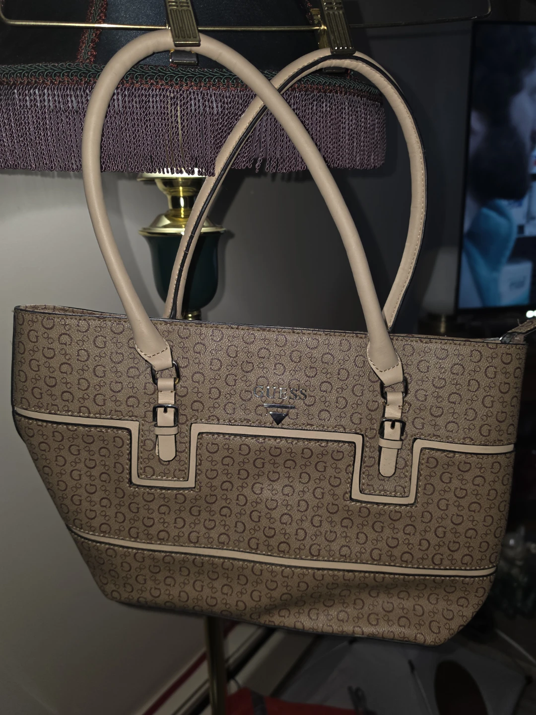 GUESS Monogram Tote Bag
