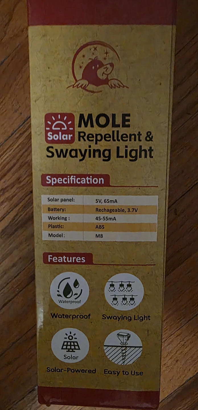Solar Mole Repellent and Swaying Lights 2-Pack - photo 3