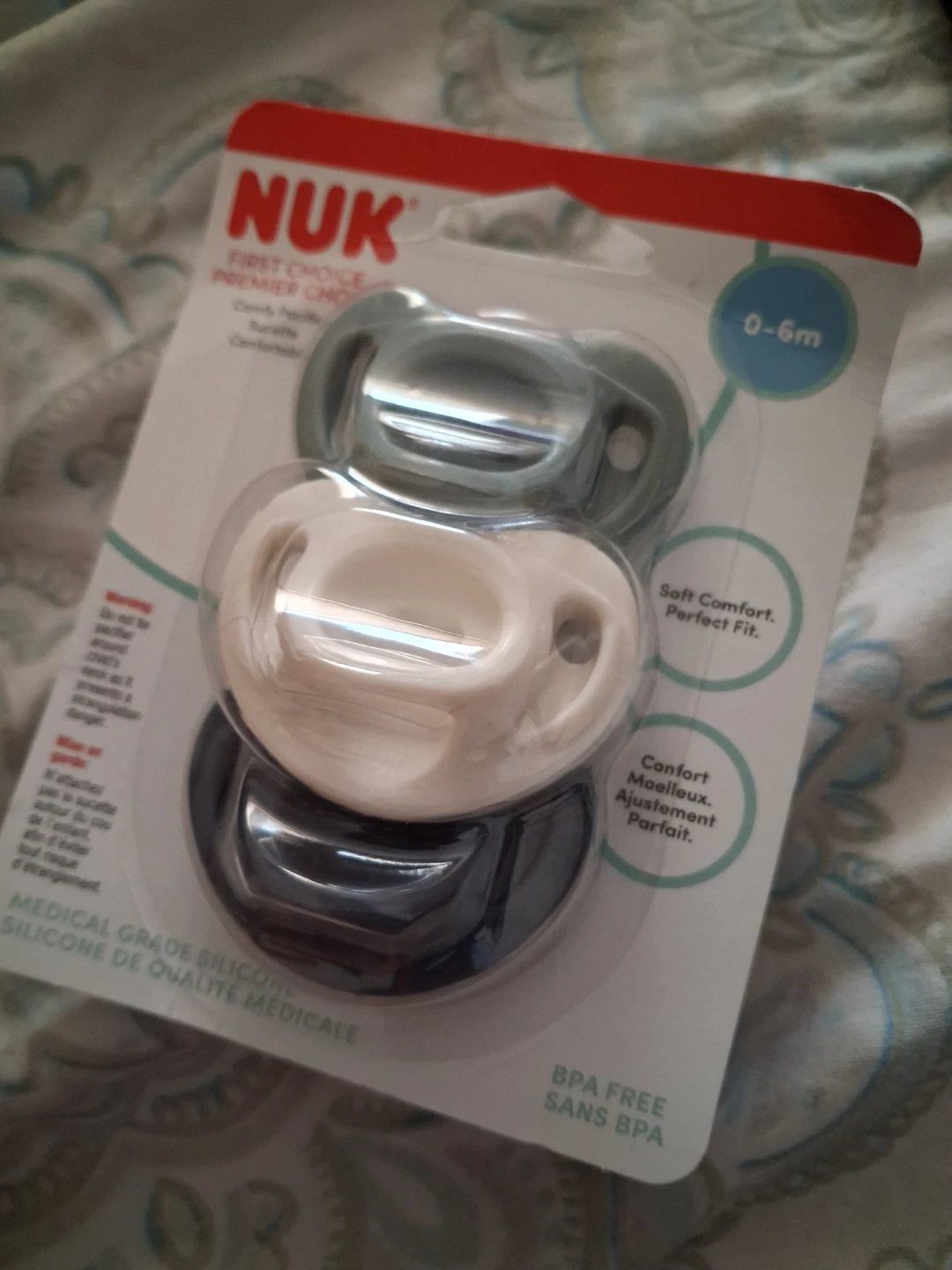 NUK First Choice Pacifiers 0-6m