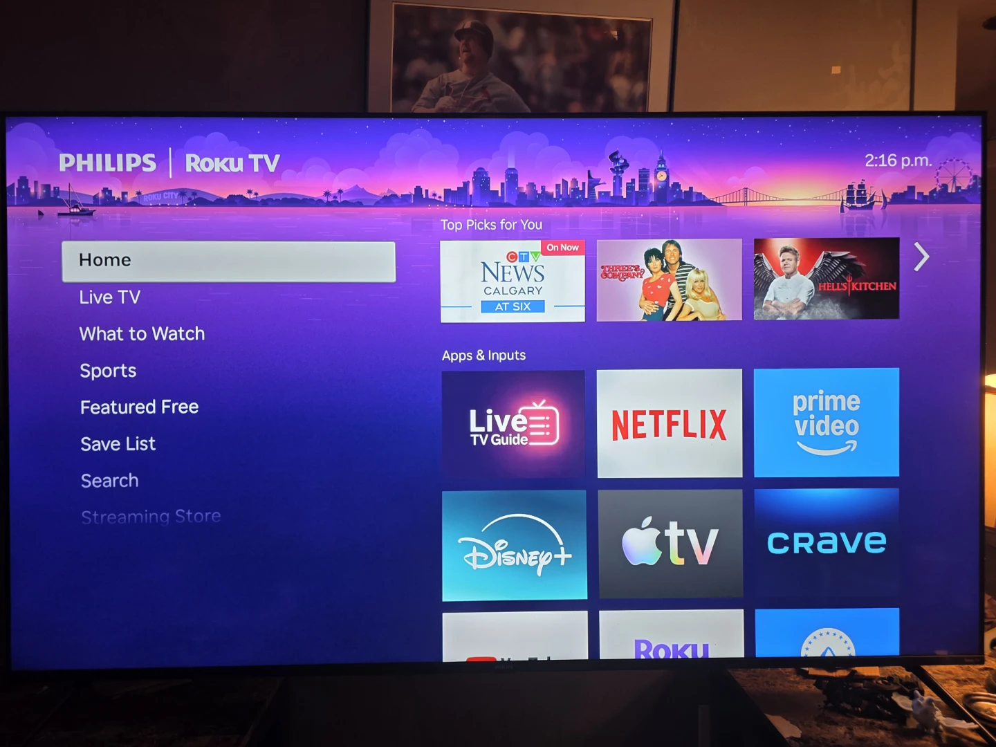 75 inch TV Philips Roku Smart TV - photo 2