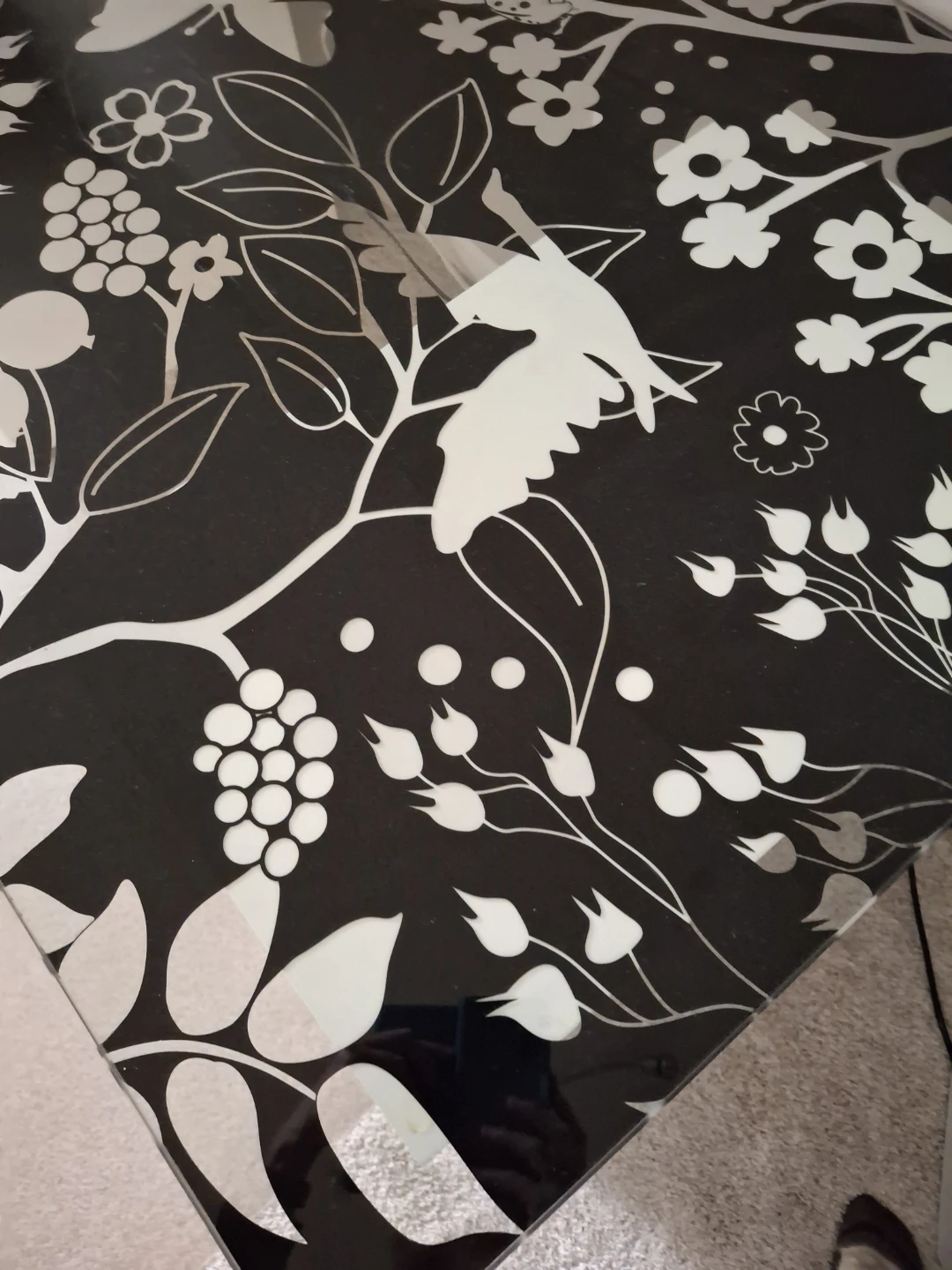 IKEA Alex Desk with Glass Decorative Top - photo 3