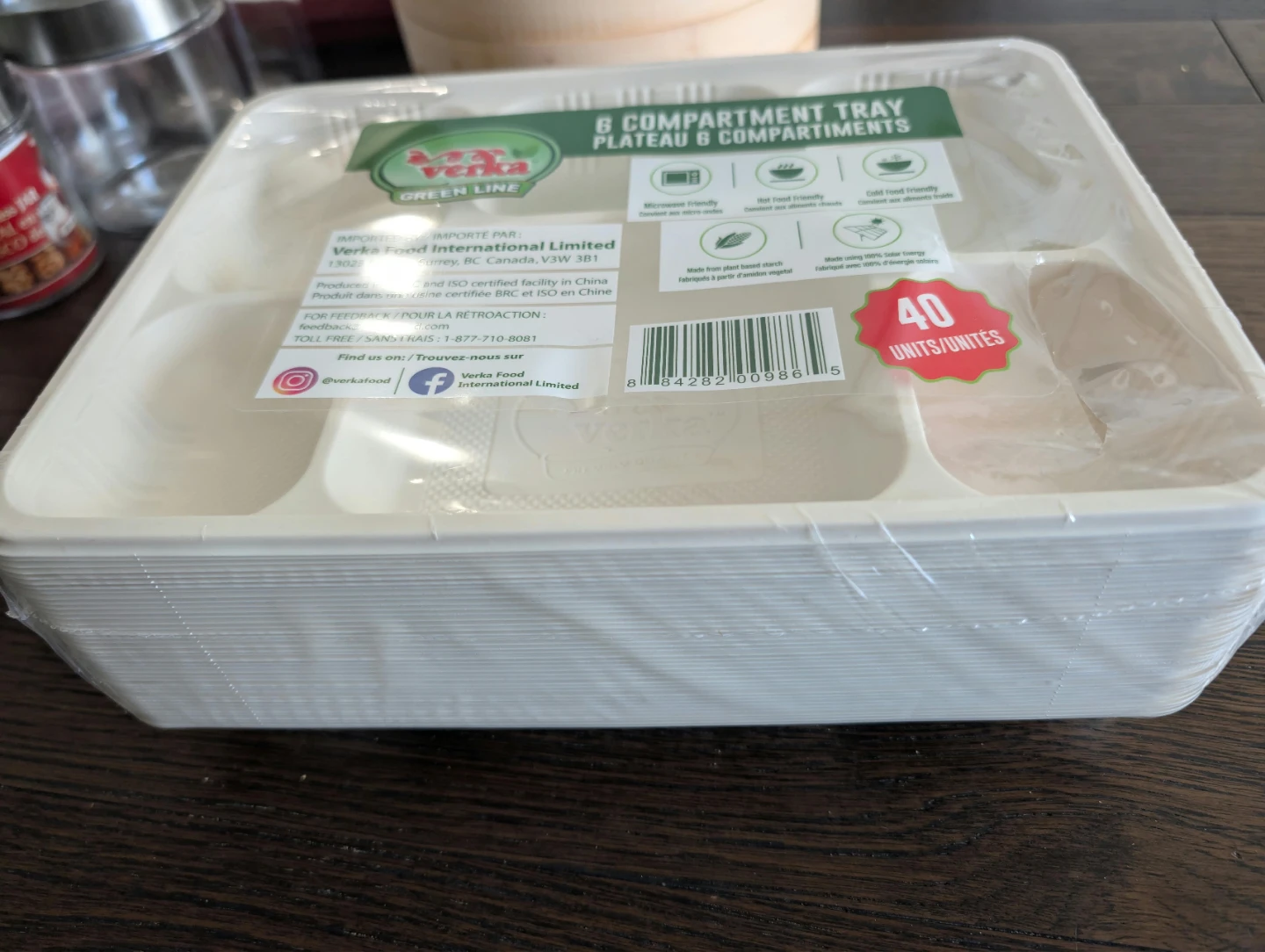Verka Green Line 6 Compartment Trays - 40 Count - photo 3
