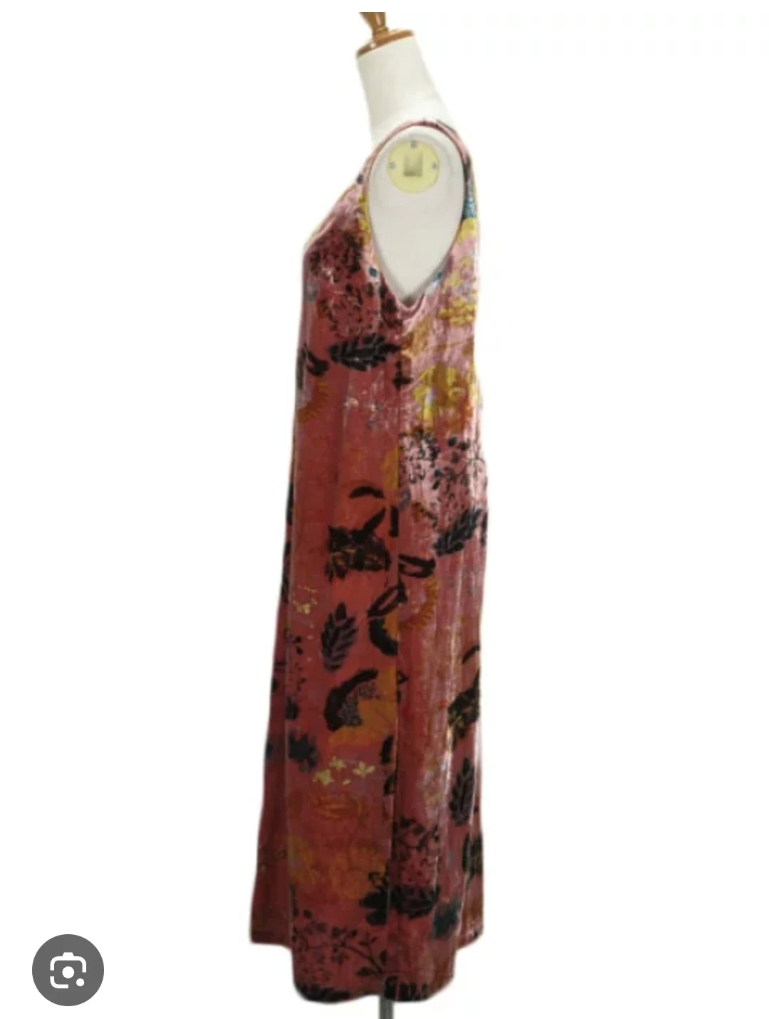 Zara Velvet Floral Print Slip Dress 🏈 - photo 5