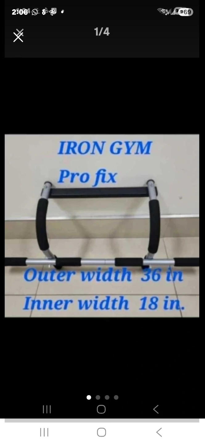 Iron Gym Pro Fix Total Upper Body Workout Steel Bar