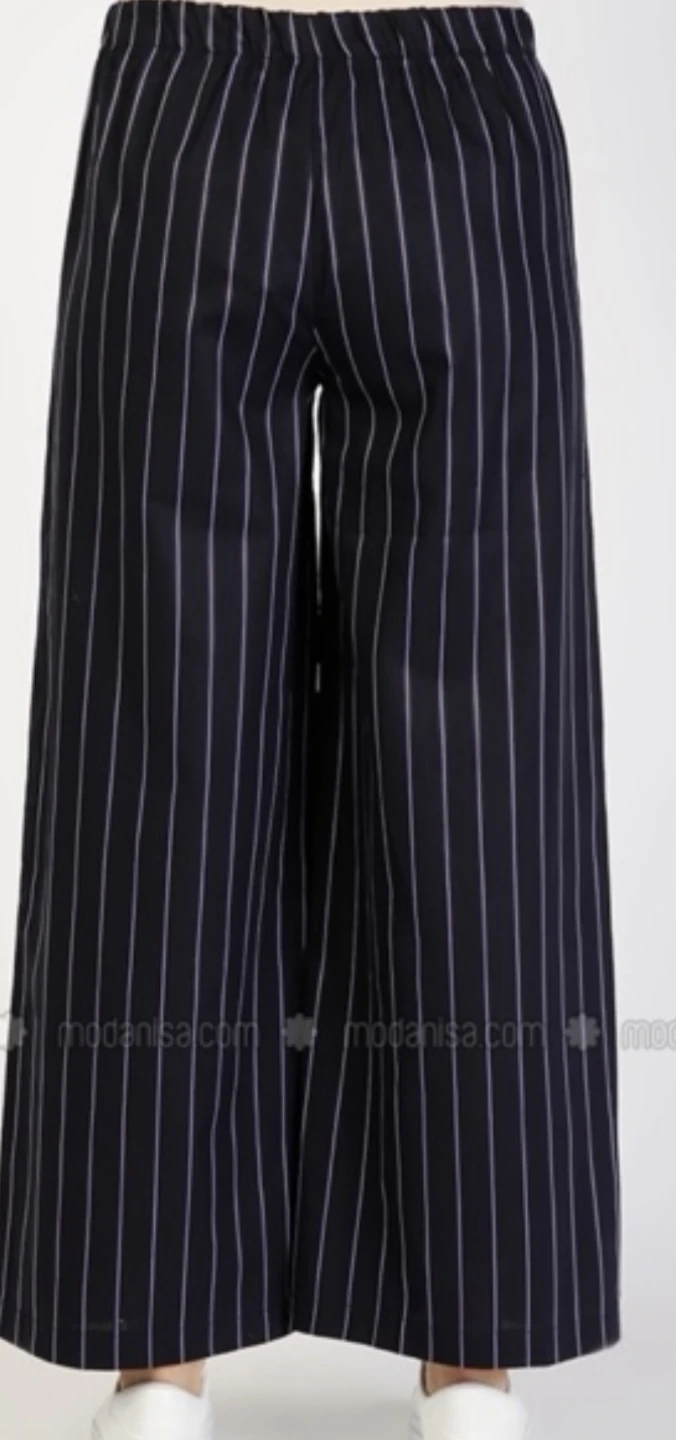 Modanisa Striped Wide Leg Pants 🏈 - photo 2