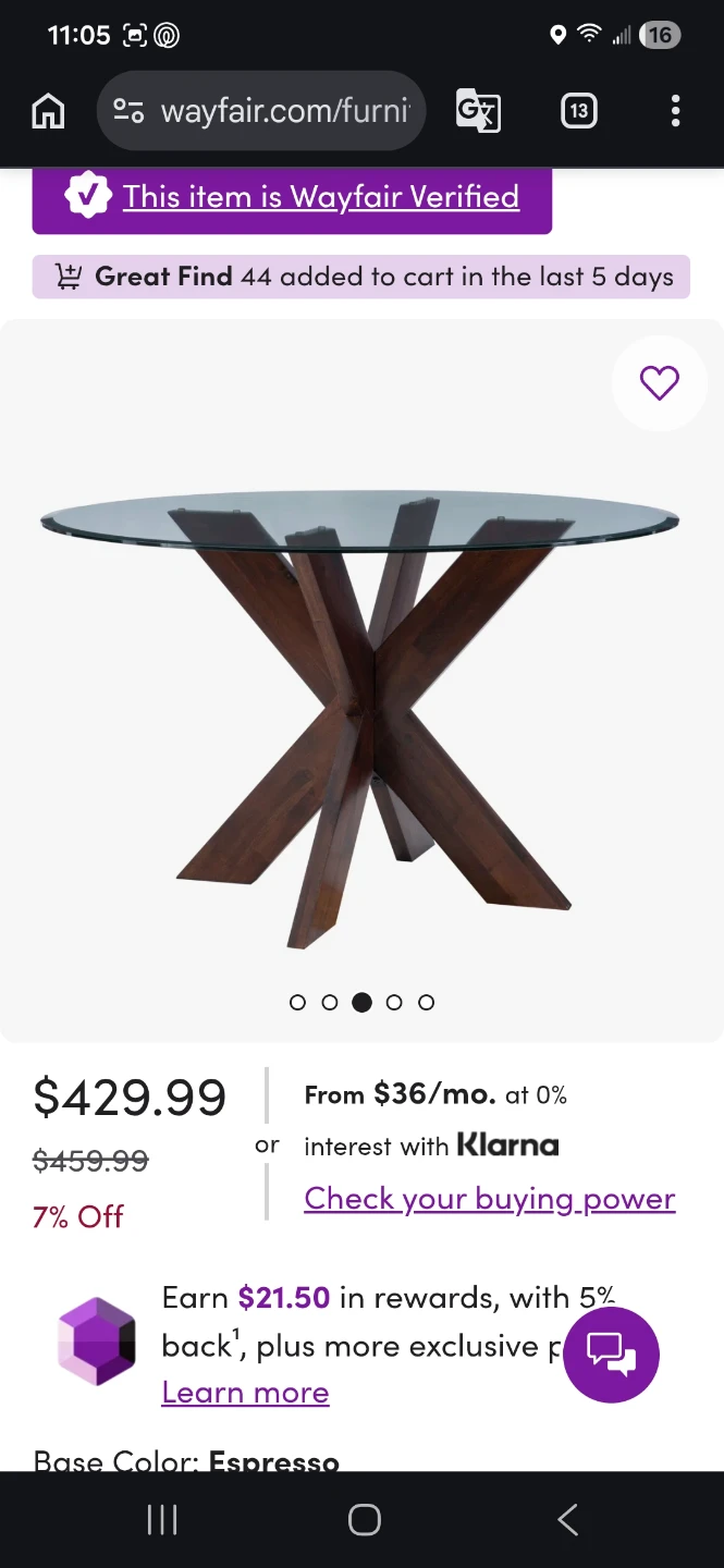 Almost new modren glass dining table only excellent condition