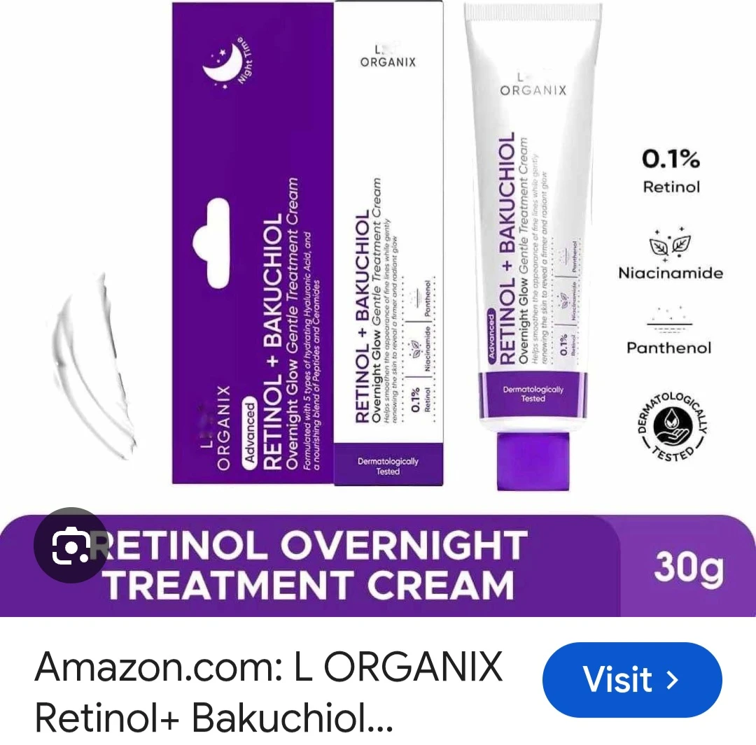 Luxe Organix Retinol + Bakuchiol Treatment Cream 30g