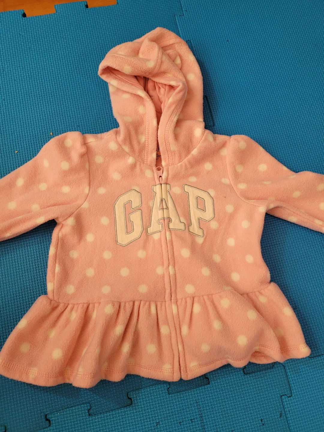 Baby Gap Polka Dot Fleece Hoodie