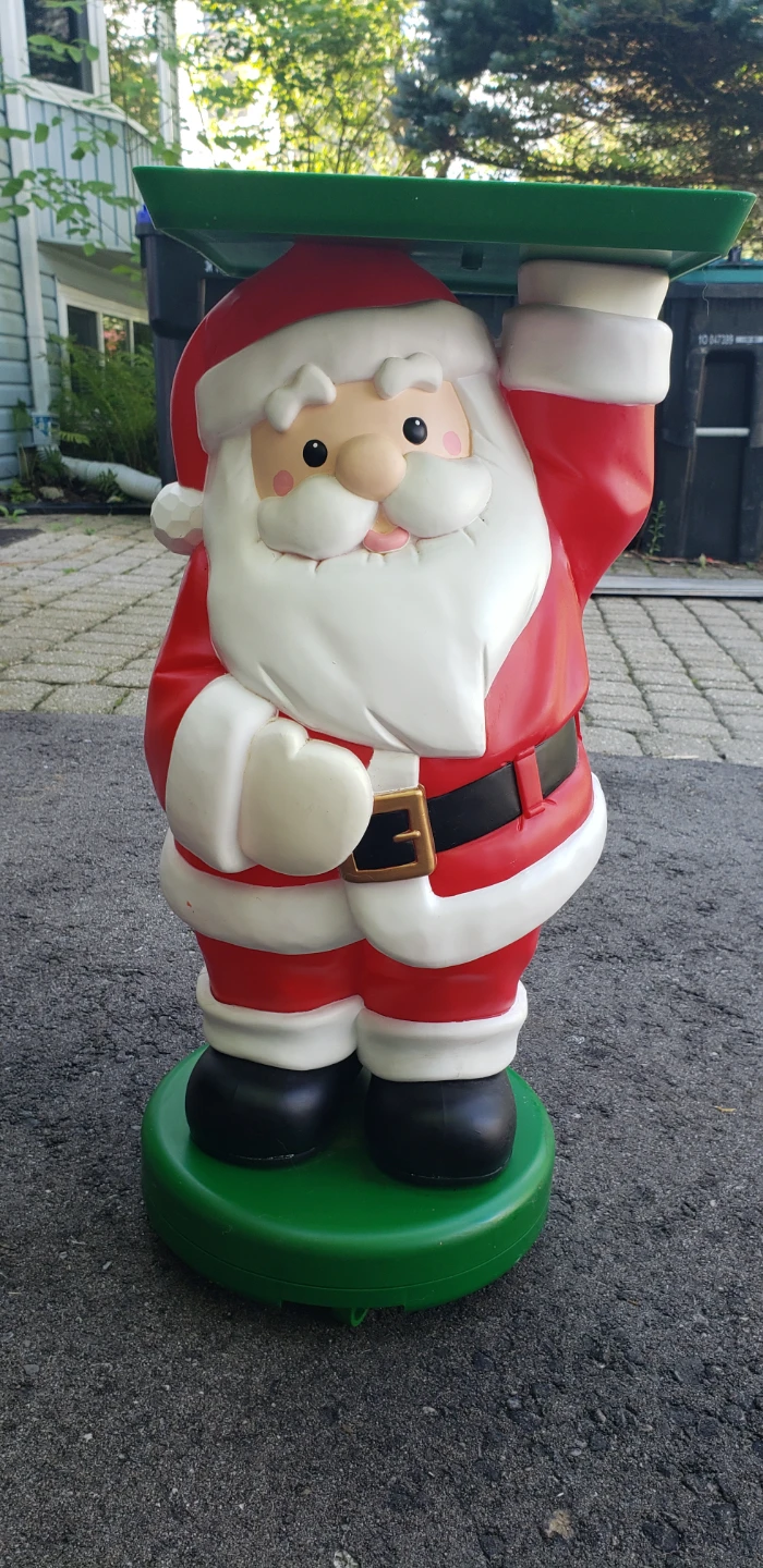 Vintage " MR Christmas "Remote Controlled Santa Holiday Tray