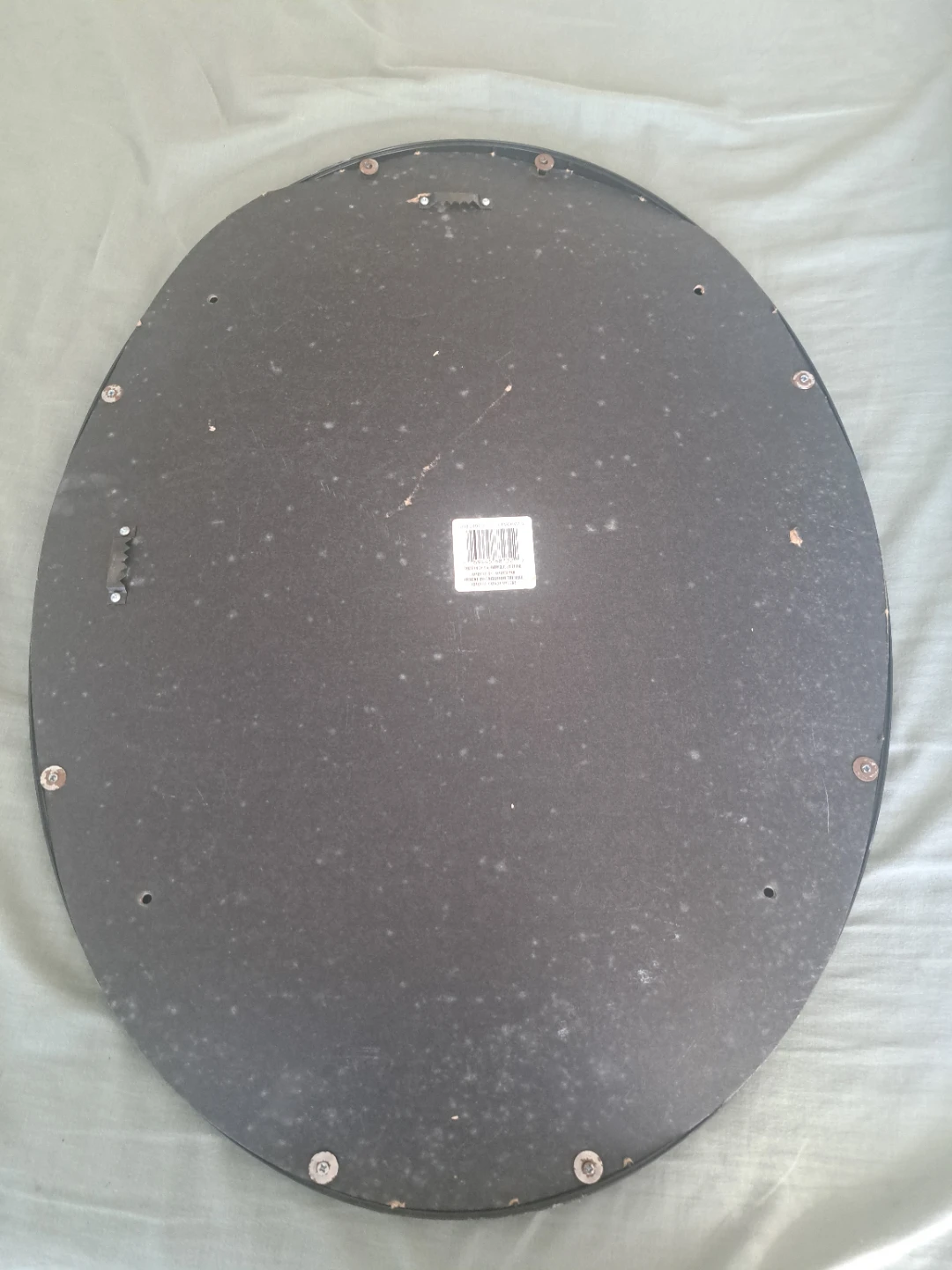 Oval Black Wall Mirror - photo 2
