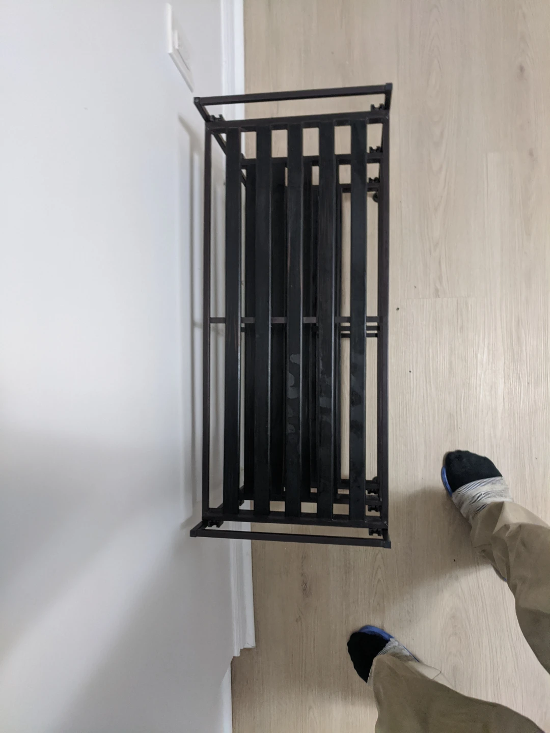 Black 3-Tier Shoe Rack - photo 3