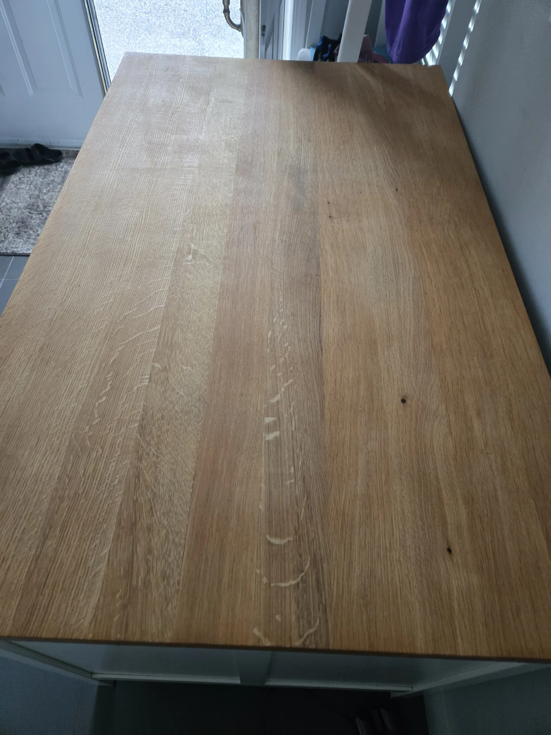 Newly sanded ikea tornviken kitchen island butcher block - photo 5