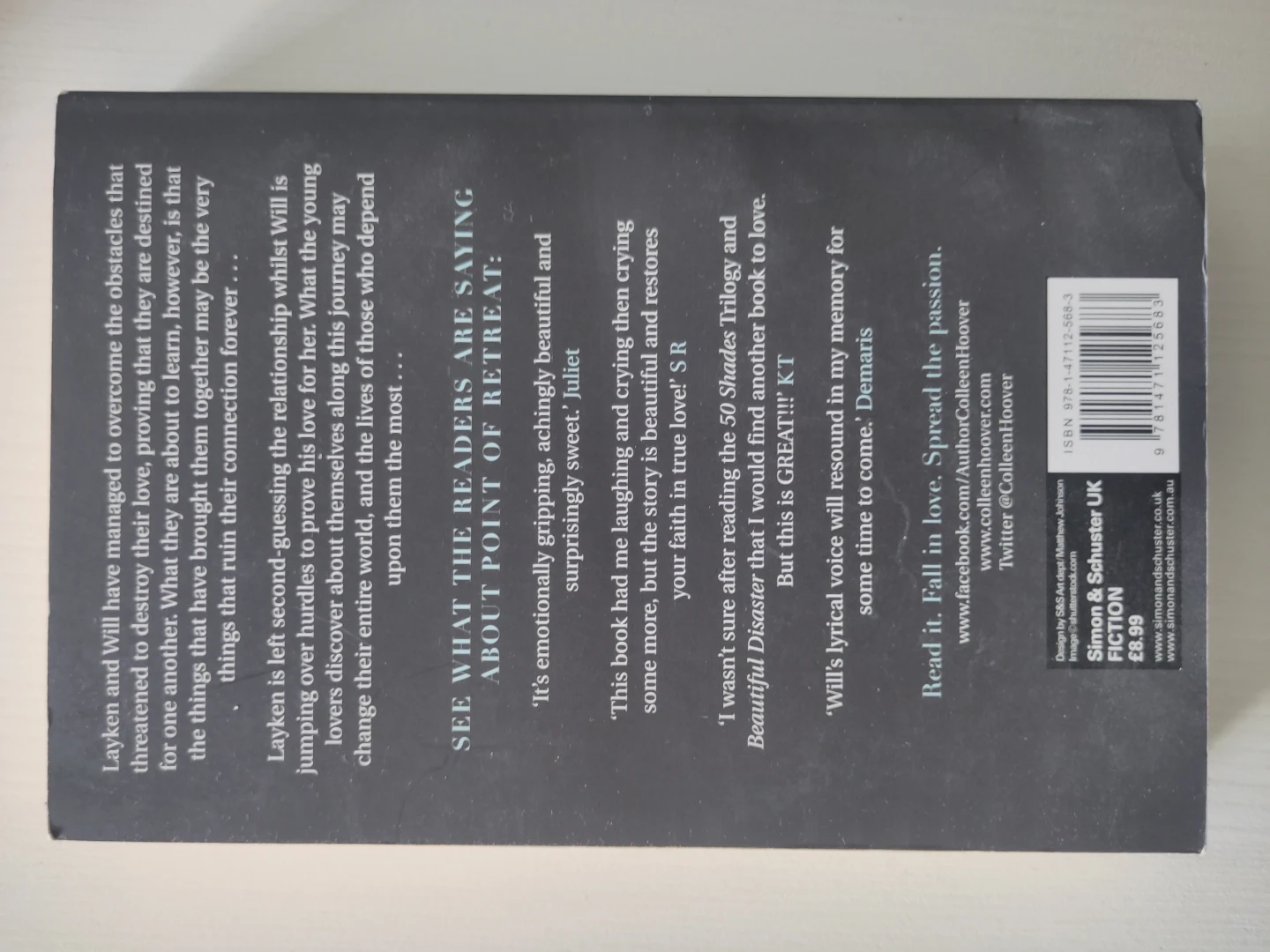 Point of Retreat by Colleen Hoover Paperback Novel - photo 2
