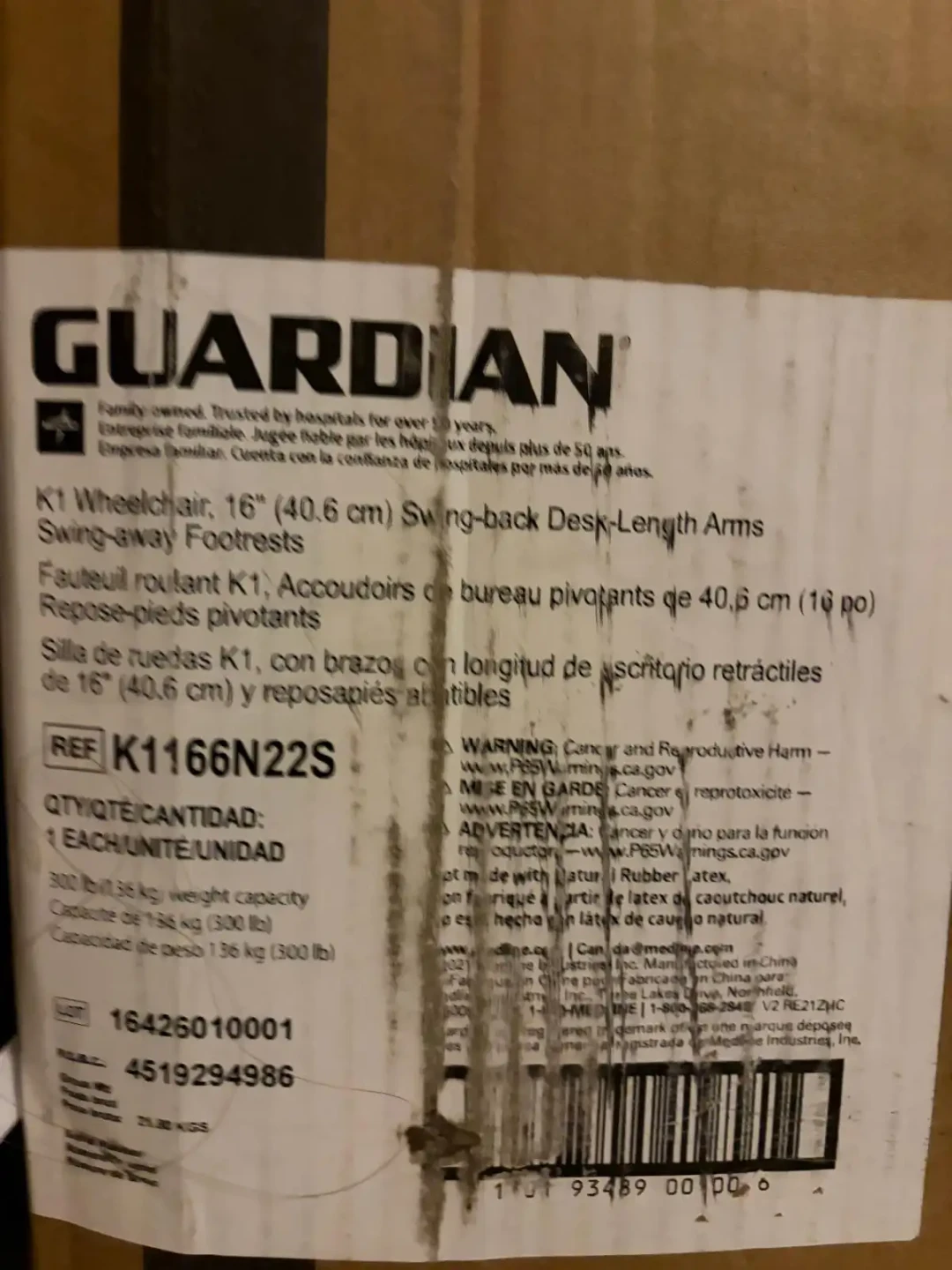 Medline Guardian K1 Wheelchair - photo 4