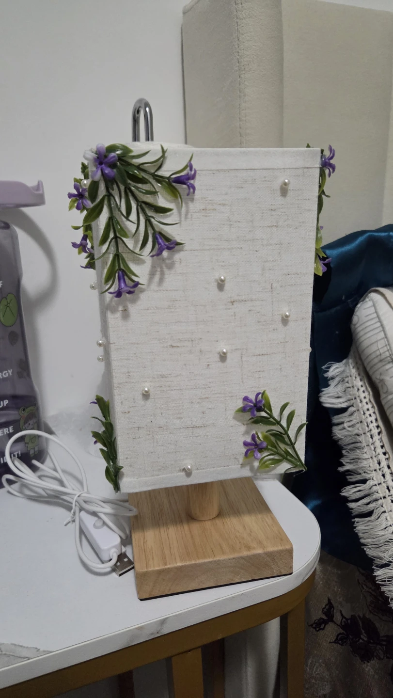 Decorative fabric table lamp - photo 2