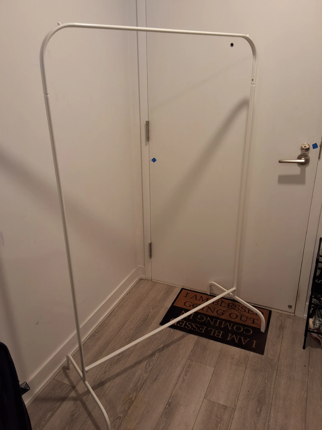 White Metal Clothing Rack