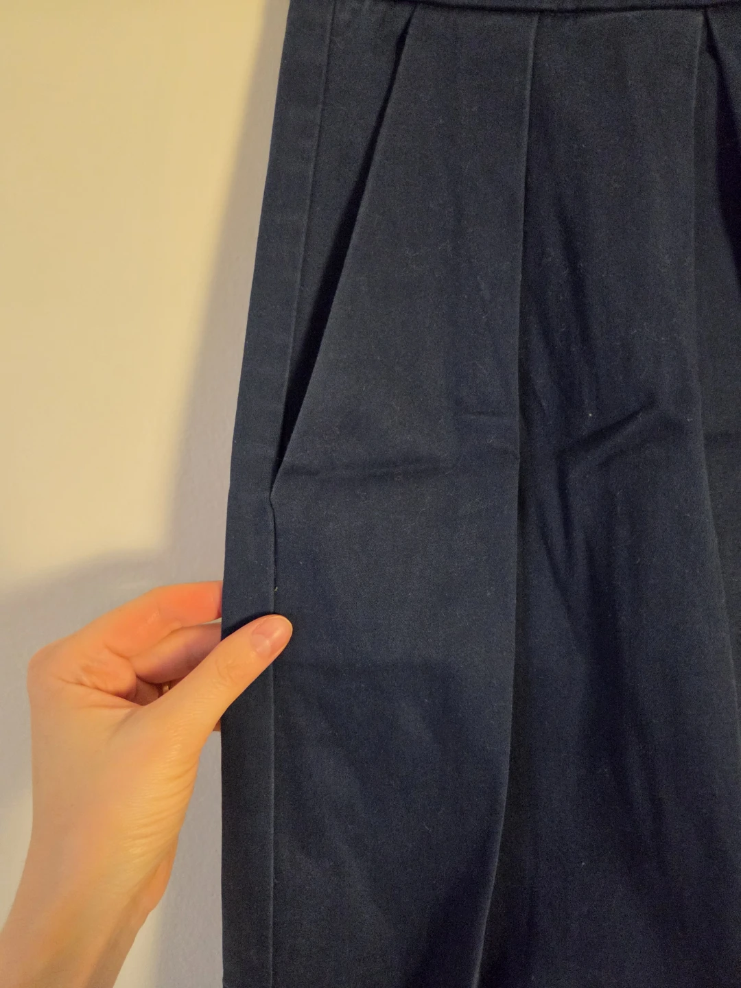 Stradivarius Navy Pleated Skirt 🏈 - photo 2