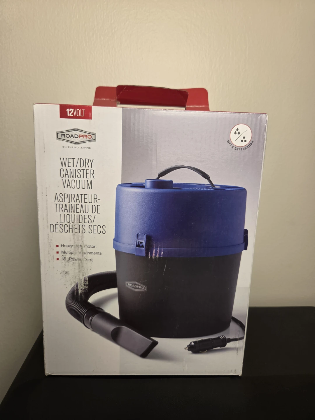 RoadPro 12-Volt Wet/Dry Canister Vacuum