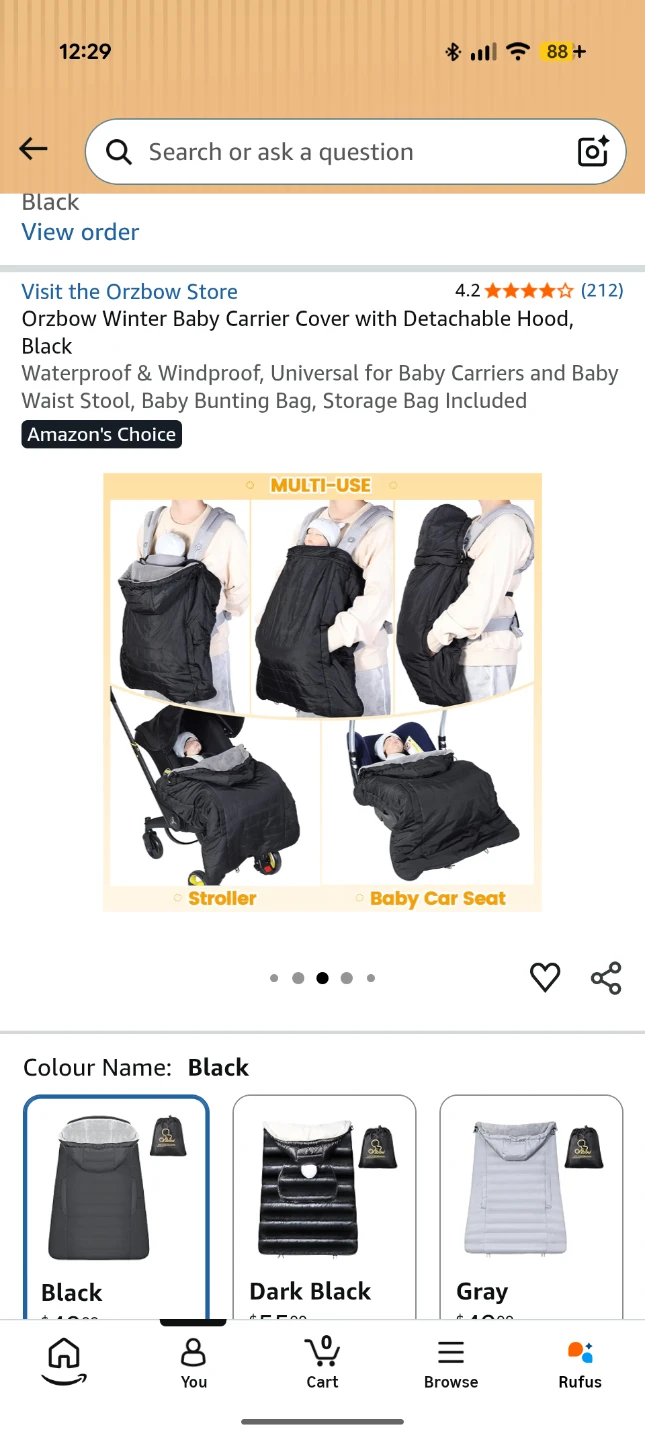 Orzbow Winter Baby Carrier Cover - photo 5