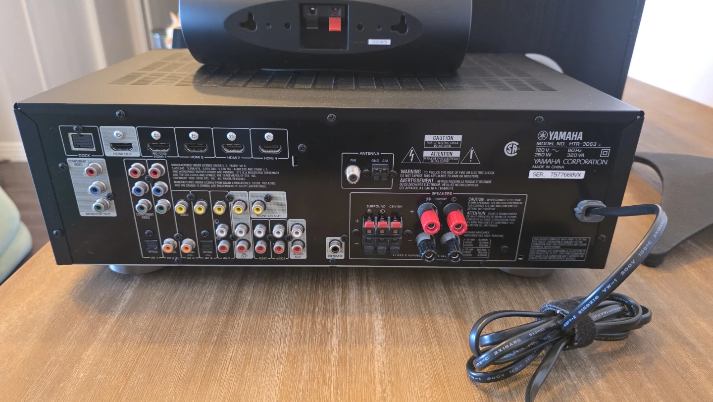 Yamaha HTR-3063 AV Receiver and Speaker System - photo 2