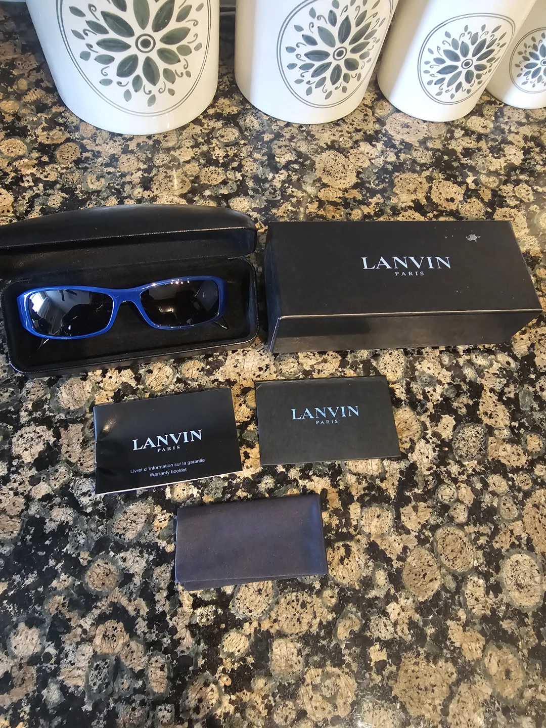New Lanvin Paris Blue Sunglasses
