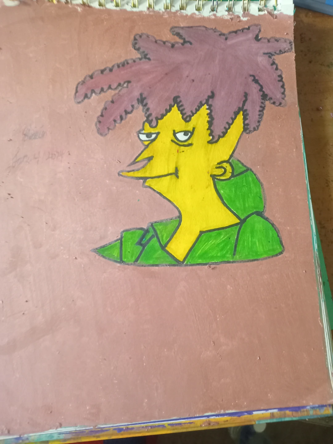 THE SIMPSONS DRAWINGS BY CUSTOM ARTIST SHERWIN - photo 3