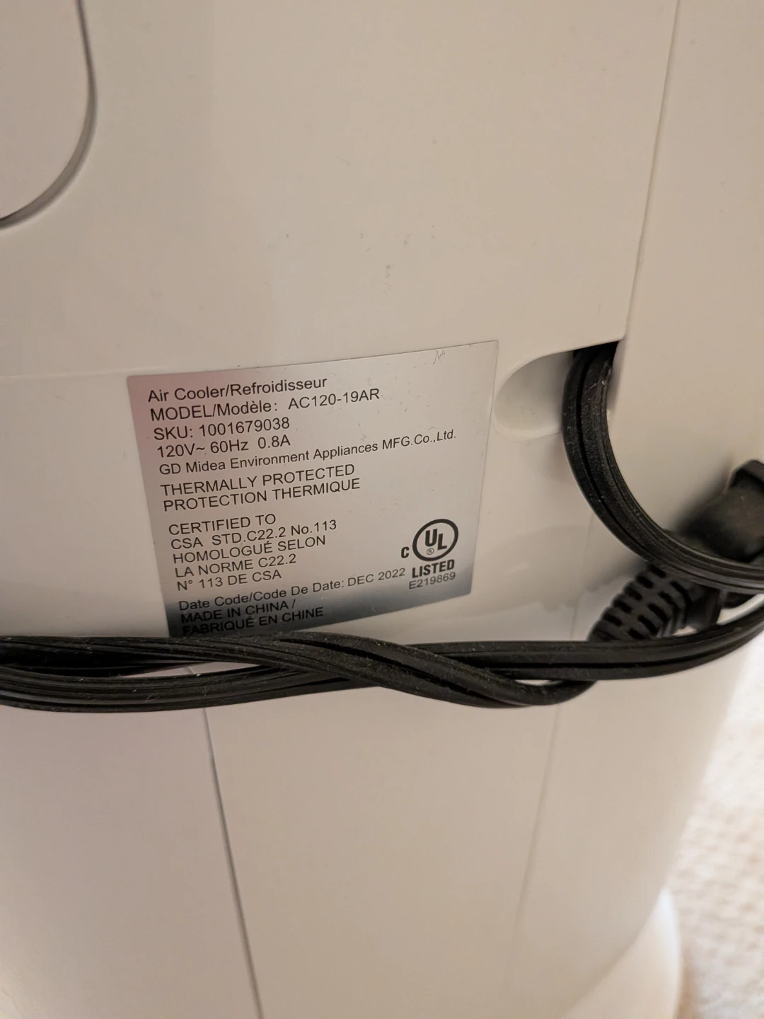 Midea Air Cooler AC120-19AR - photo 3
