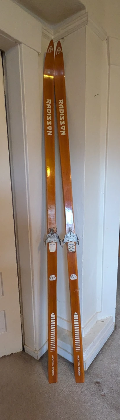 Vintage Radisson Wood Skis with Rottefella Bindings