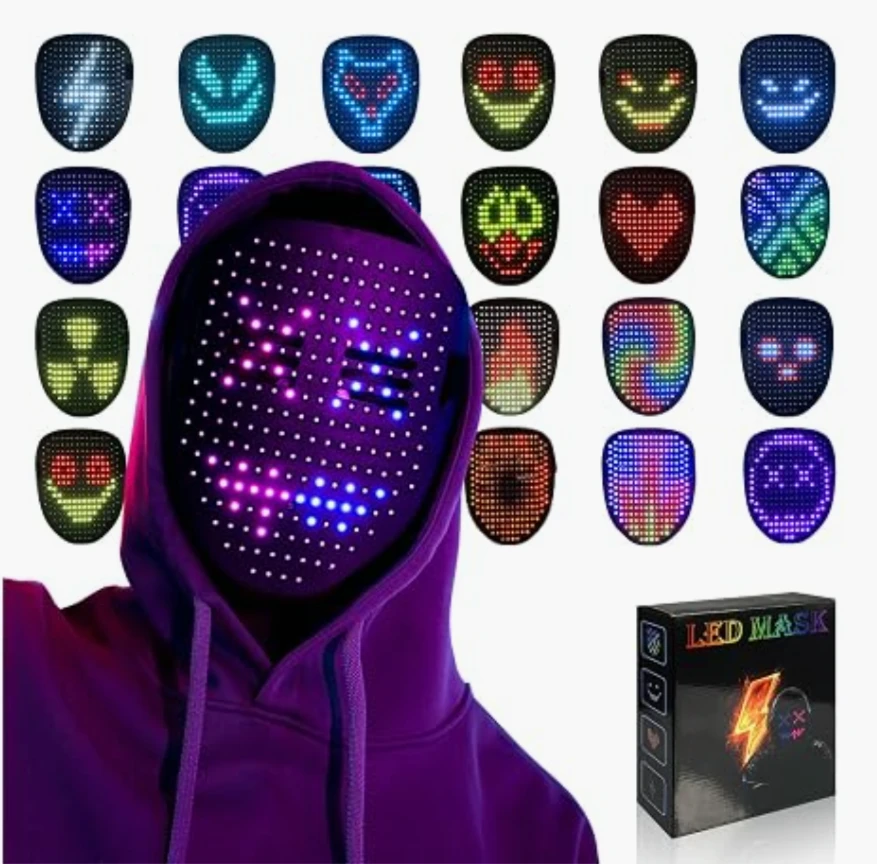 LED Mask Comes with pre loaded designs