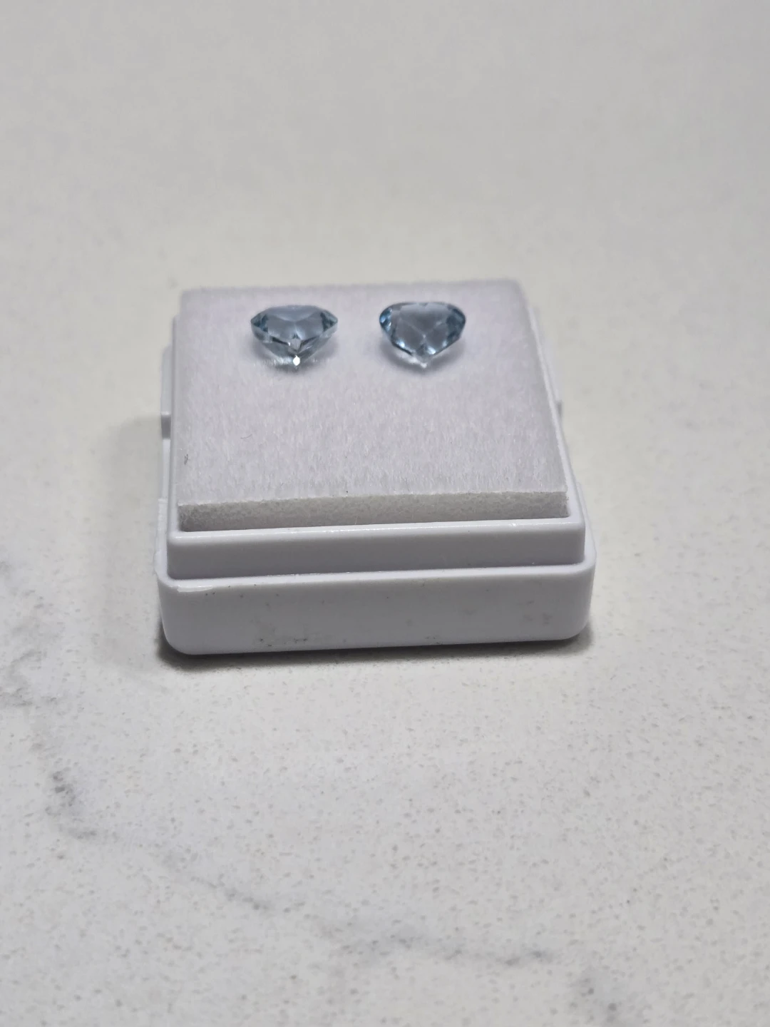 Heart-shaped Blue Topaz Pair - photo 3