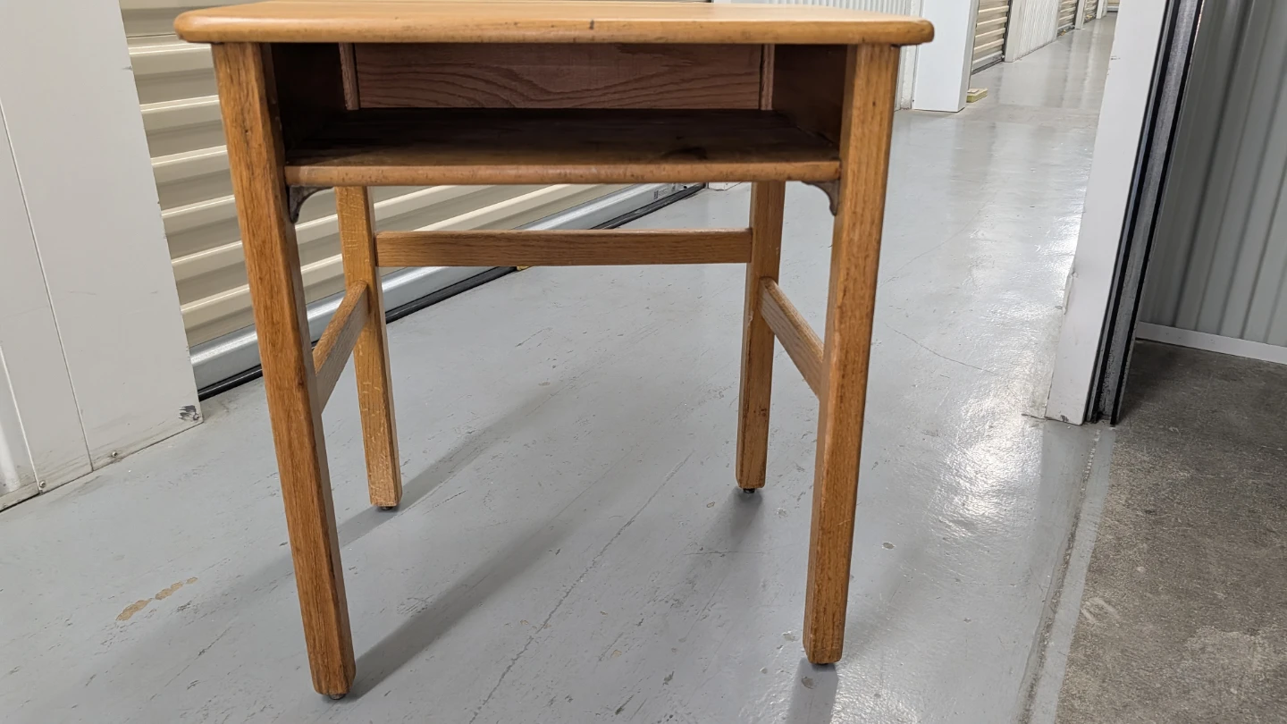 Vintage Wooden Student Desk
