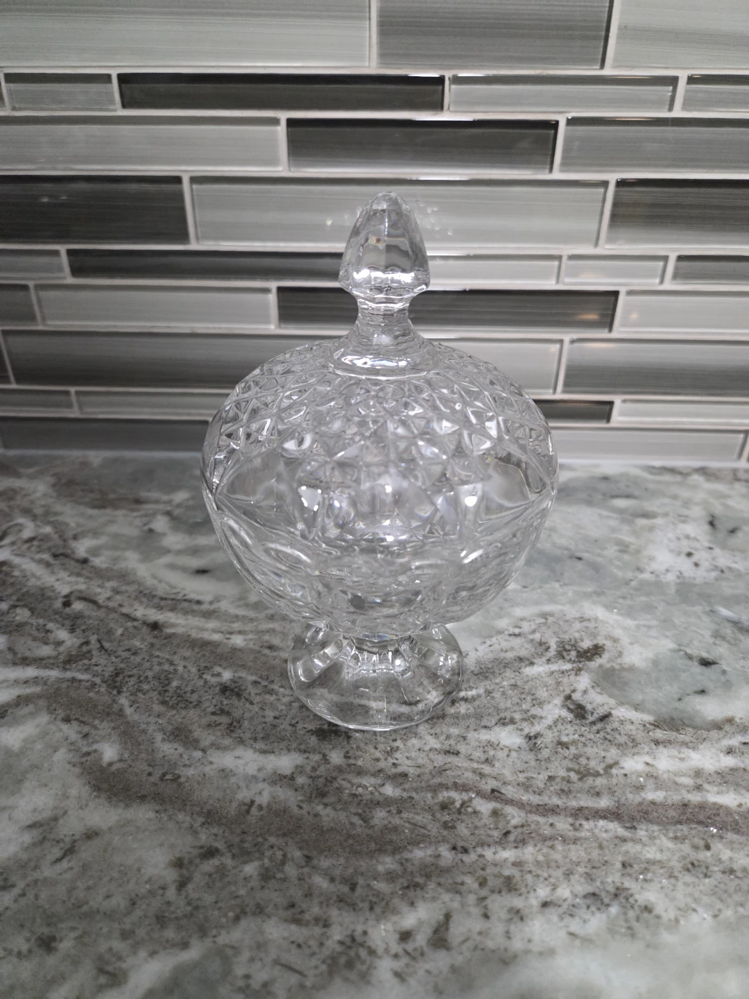 Vintage Crystal Candy Dish