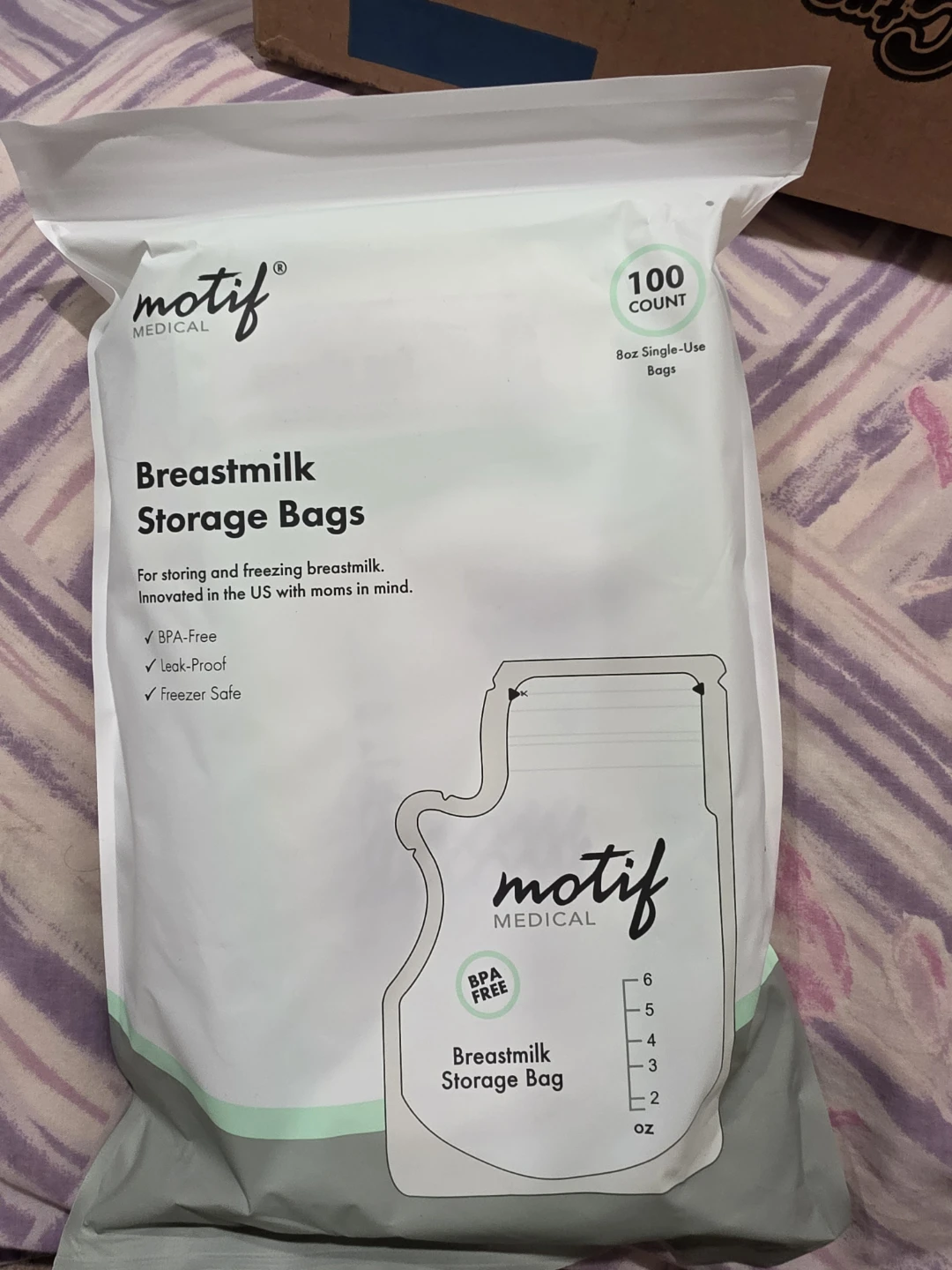 Motif Medical Breastmilk Storage Bags - 100 Count
