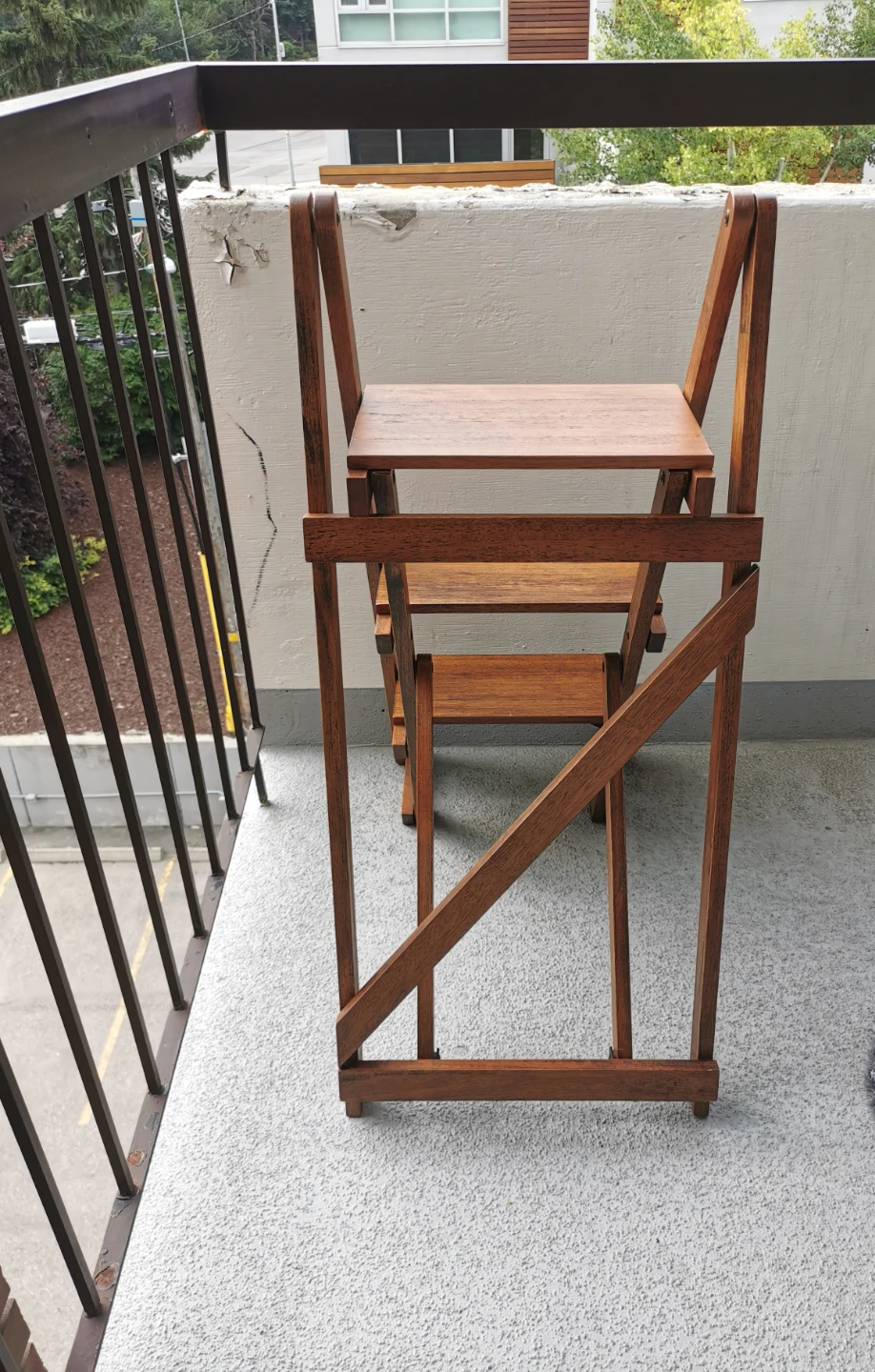 Pottery Barn Solid Hardwood A-Frame Ladder Display Shelf - photo 4