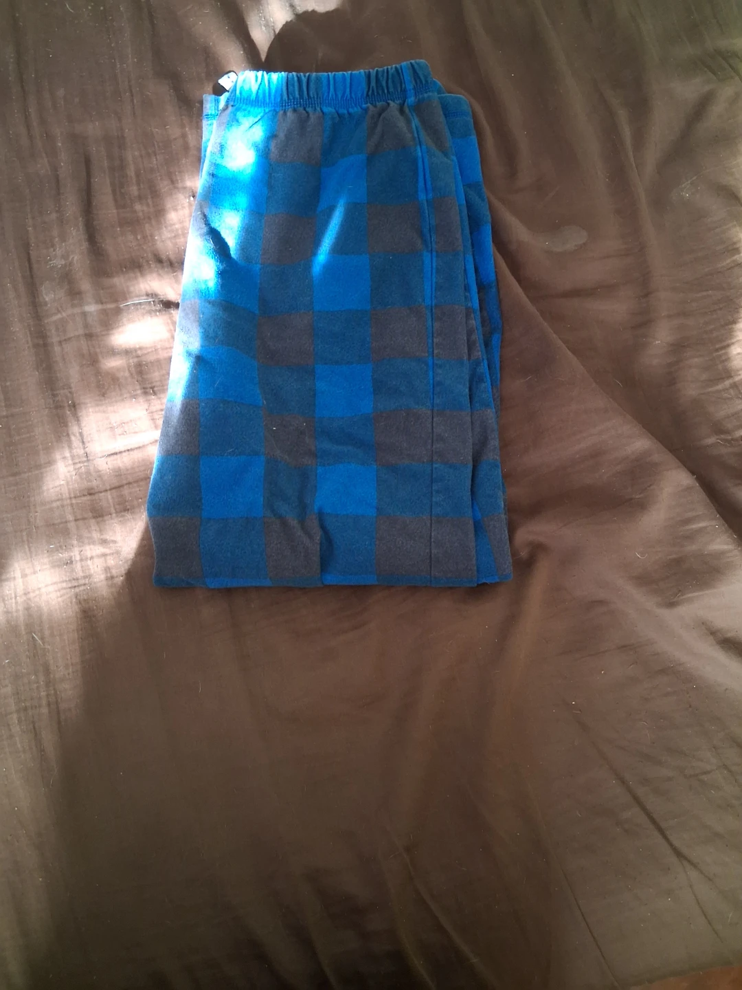 Blue Plaid Pajama Pants