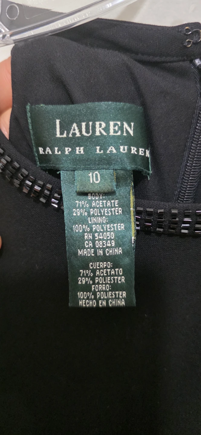 Lauren Ralph Lauren Black Beaded Neckline Gown - photo 5
