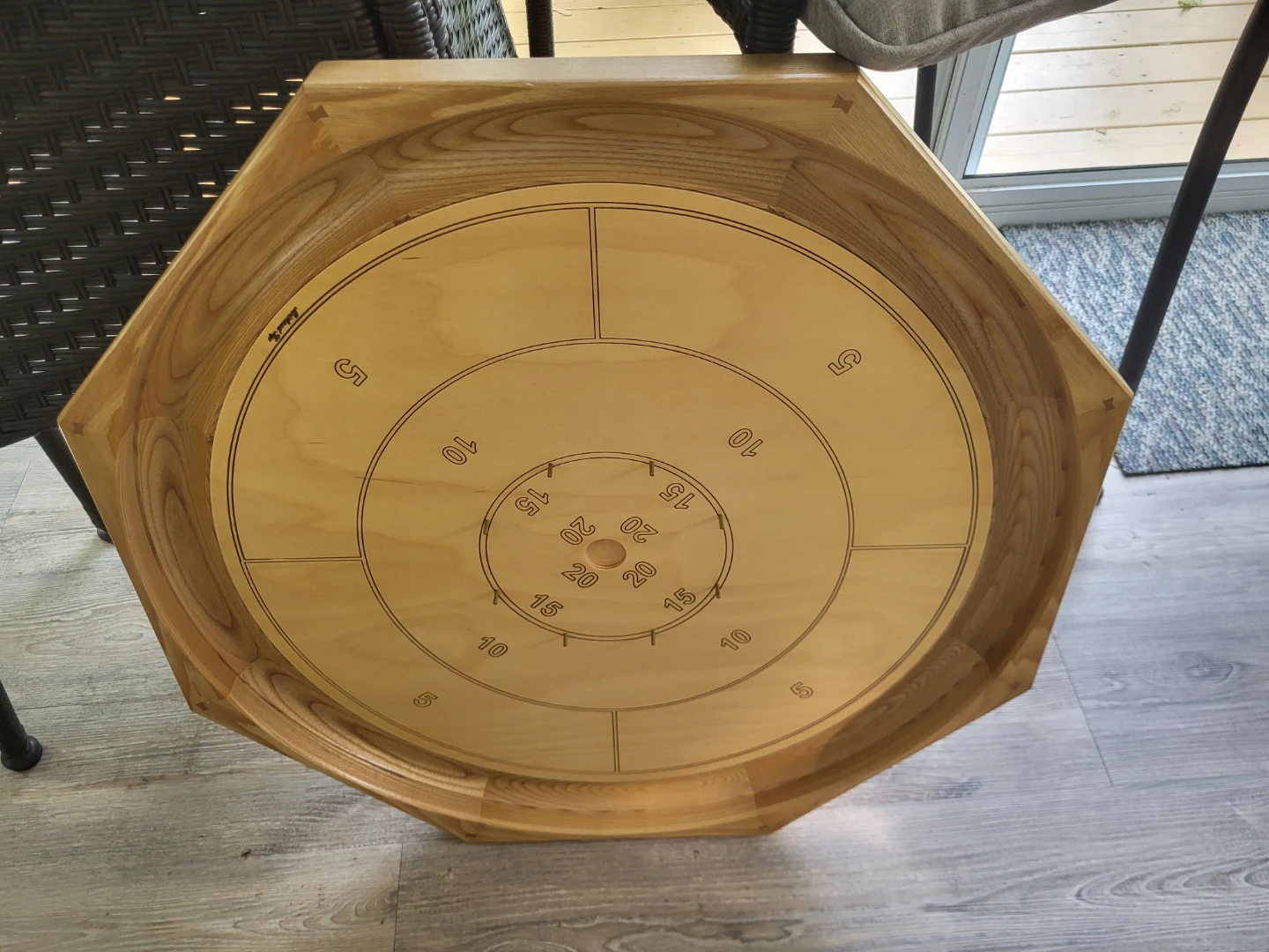 Wooden Crokinole Board Game GF109