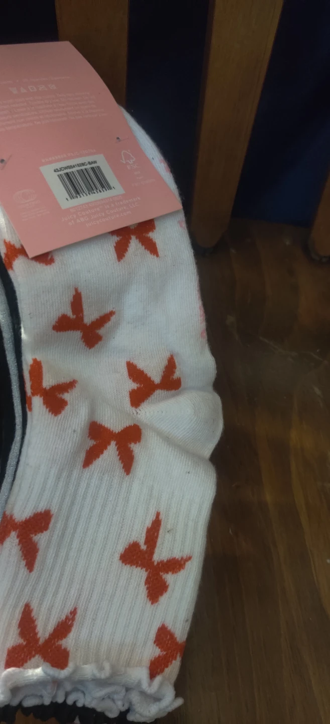 Juicy Couture Shortie Crew Socks 6 Pairs - photo 3