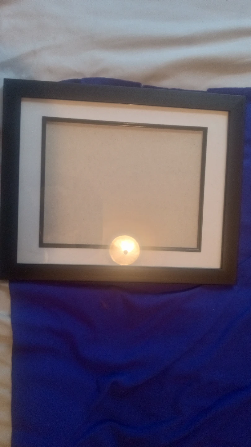 Square Picture Frame with White Mat - photo 2