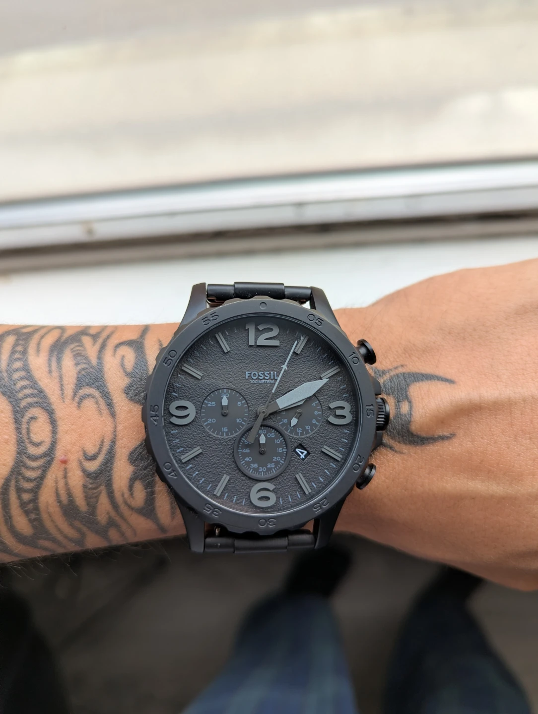 Fossil Men's All-Black Nate Chronograph Watch - photo 3