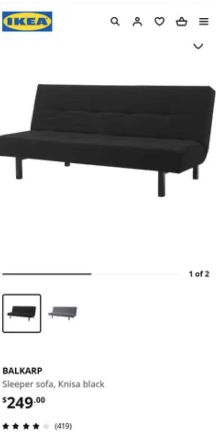 Ikea Balkarp Sofa Bed