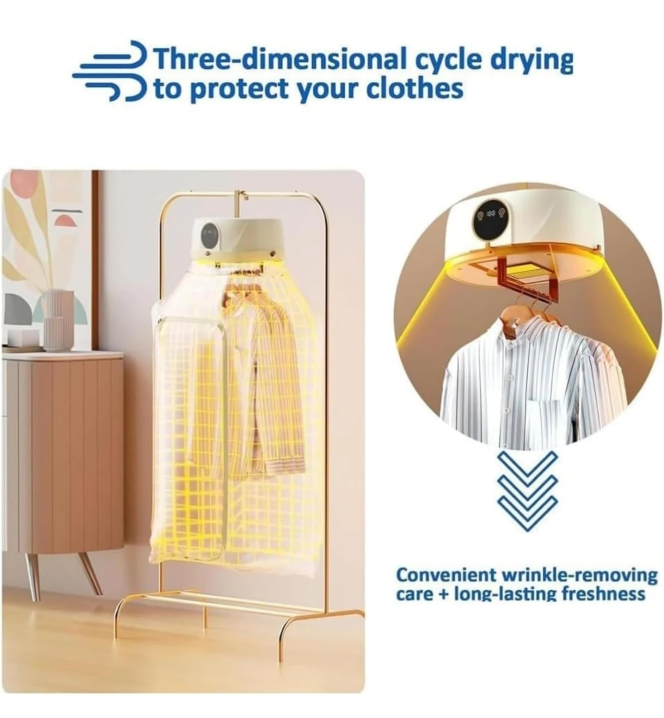 Portable Inflatable Clothes Dryer and Steamer 🏈 - photo 2