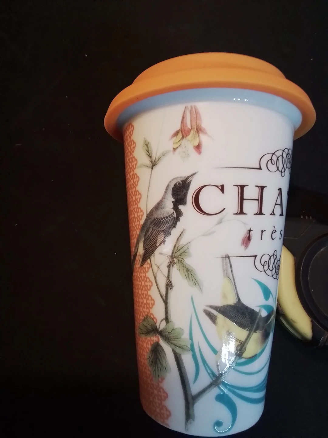 Vintage Chateau Très Beau Ceramic Travel Mug - photo 3