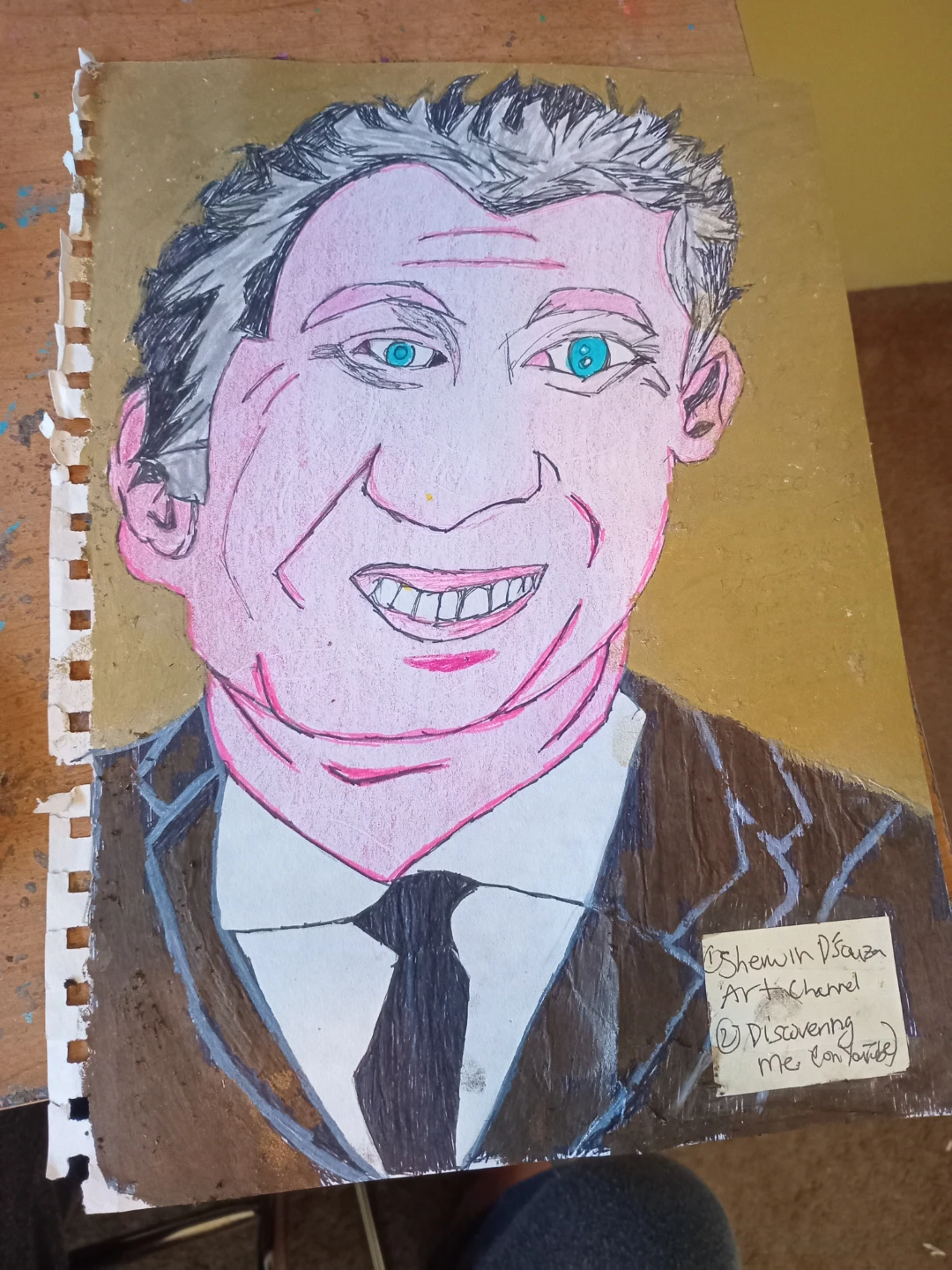 MARIO LEMIEUX DRAWING BY CUSTOM ARTIST SHERWIN - photo 5