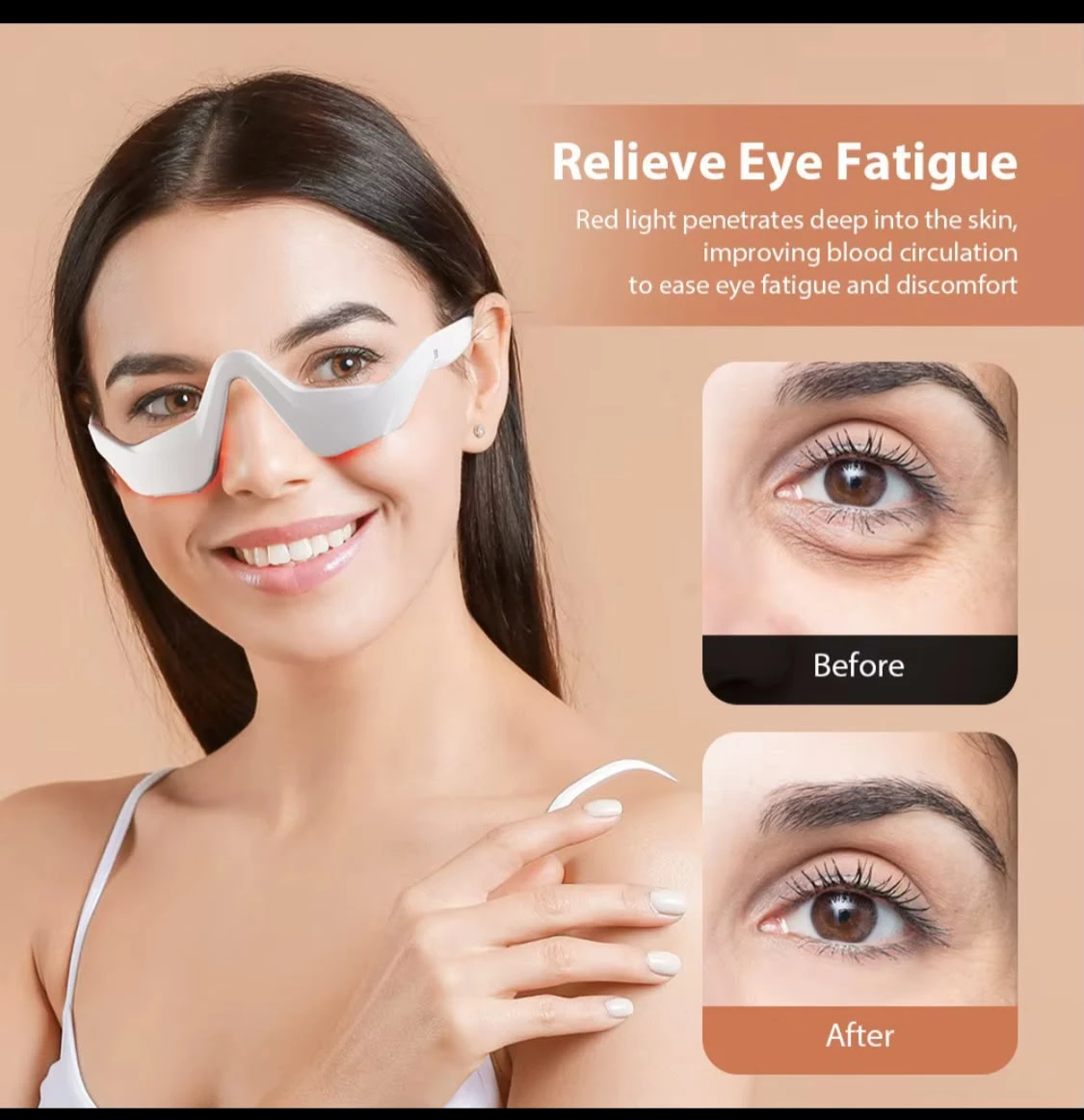 Red Light Eye Fatigue Relief Massager
