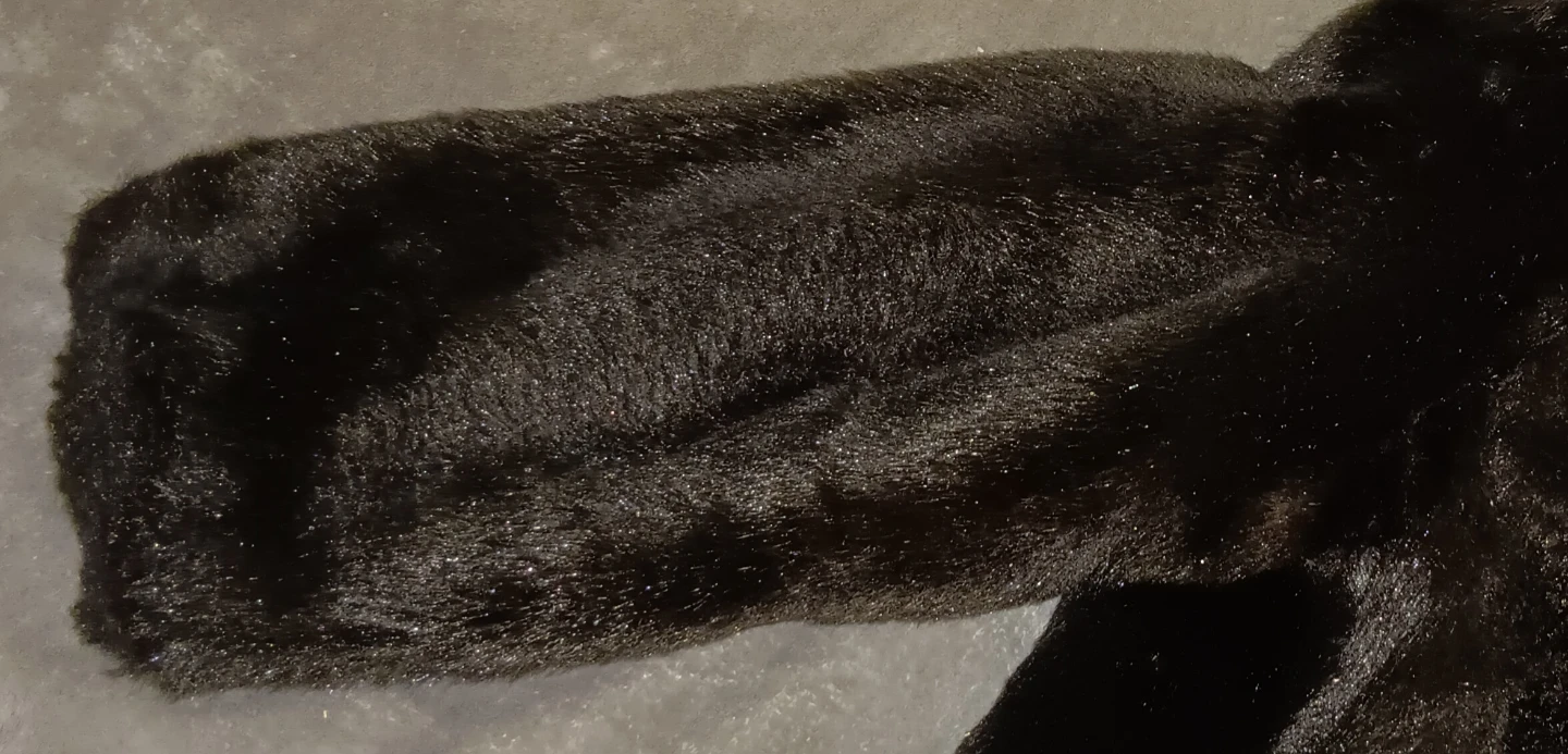 Vintage 60s Black Borgana Faux Fur Coat MOB WIFE Glam - photo 4