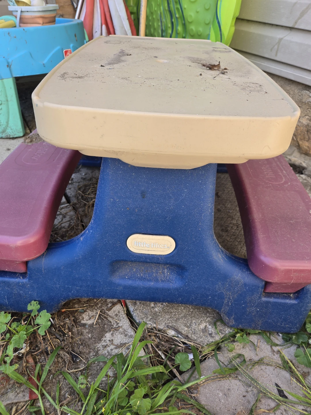 kids little tikes, picnic table. $20