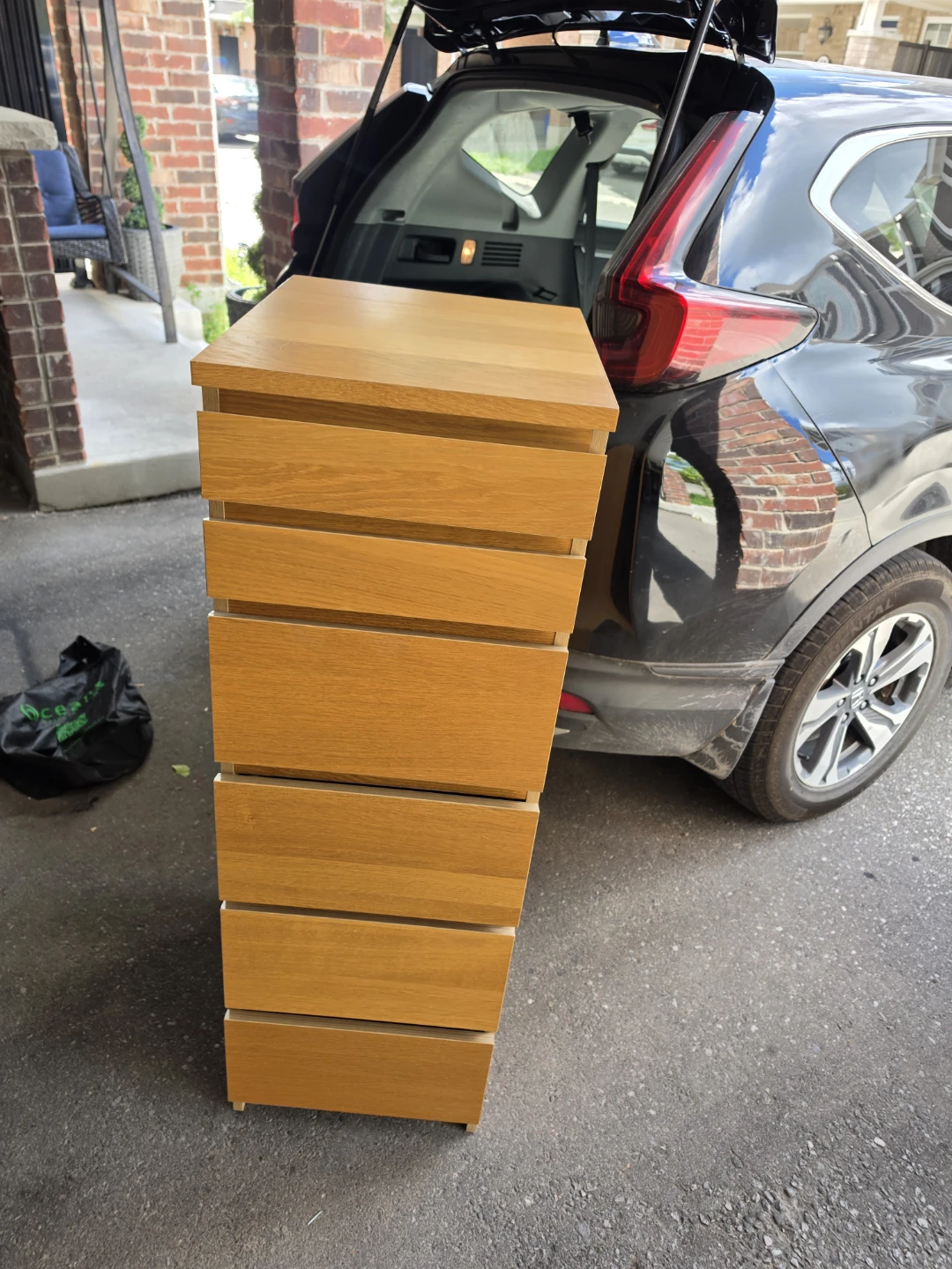 IKEA MALM Chest of 6 Drawers with Mirror - photo 2