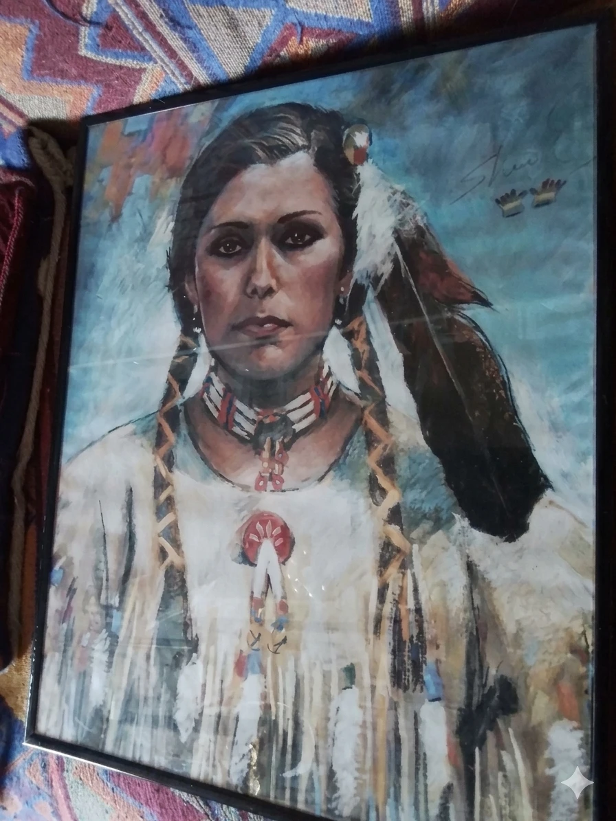 Budd Sherrick Native American Portrait Print - photo 2
